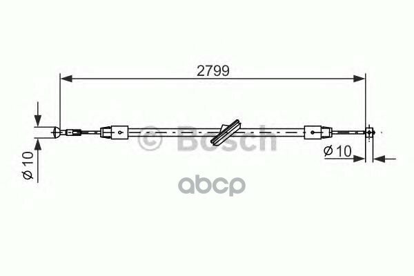 Трос Стояночного Тормоза Mercedes Vito Bosch Bosch арт. 1987477197