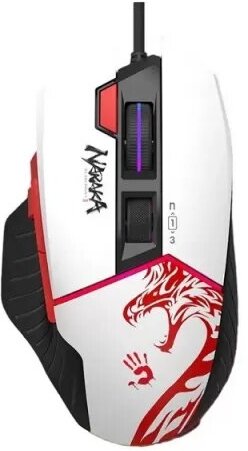 Мышь A4Tech Bloody W95 Max Naraka белый/рисунок оптическая (12000dpi) USB