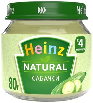 Пюре Heinz Кабачки с 4 месяцев 80г