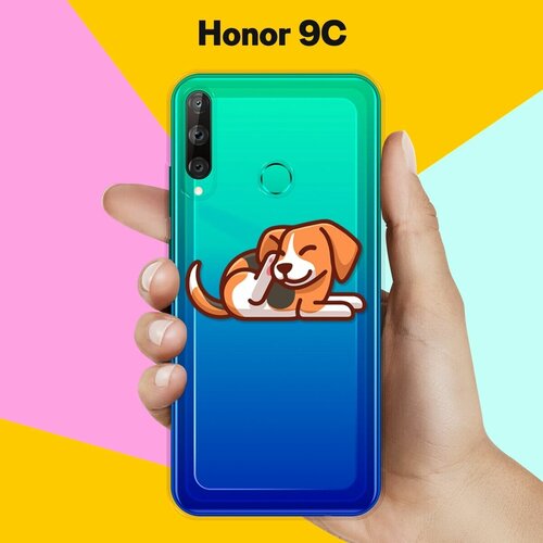 Силиконовый чехол Бигль на Honor 9C силиконовый чехол hello бигль на honor 9c