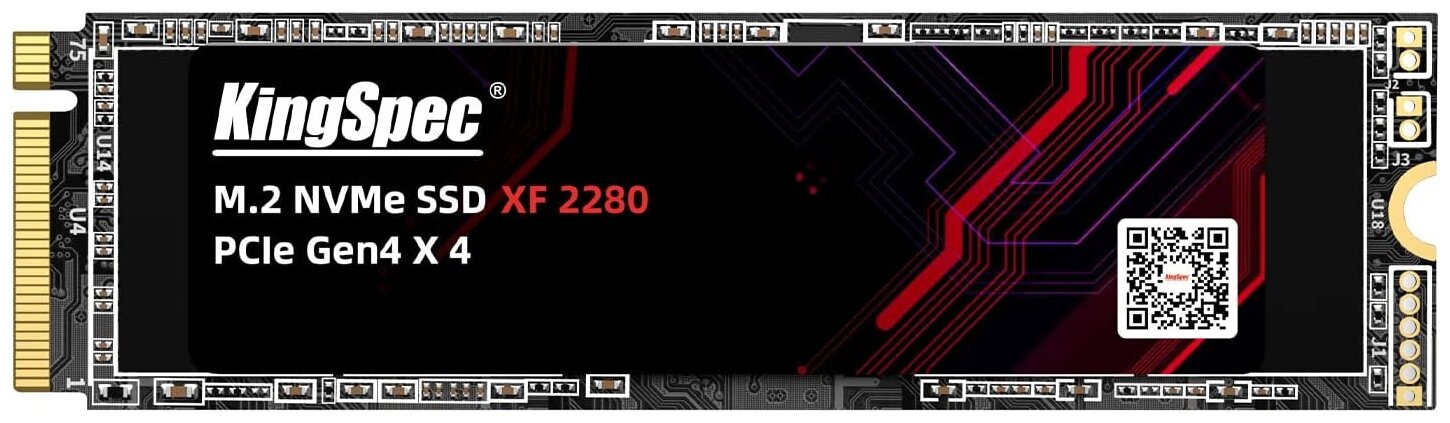 Твердотельный накопитель Kingspec 512Gb PCI-E 4.0 x4 XF-512 - фото №1
