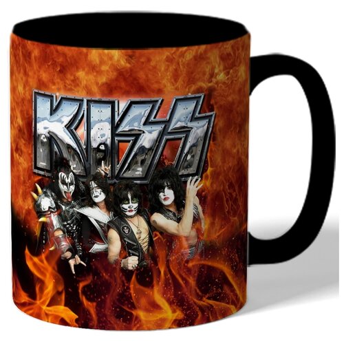 фото Кружка цветная с рисунком kizz пламя drabs