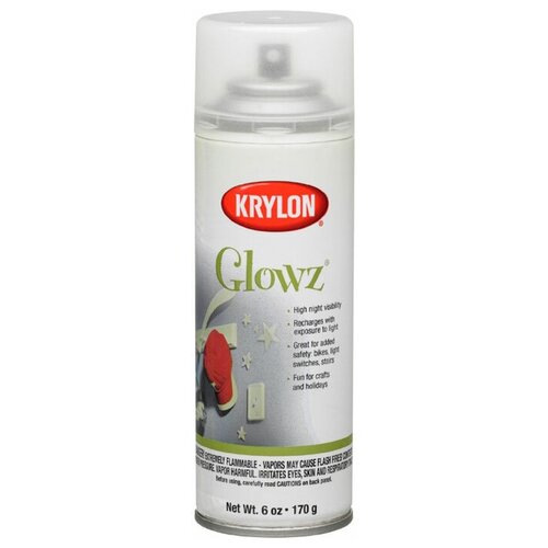 Аэрозольная краска светящаяся в темноте, Krylon GLOWZ Glow in the Dark Paint, Green, 170гр