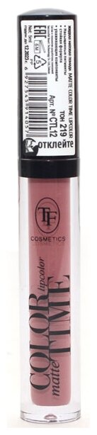 TF Cosmetics     Matte Color Time Lipcolor ,  219 Nude