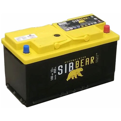 Аккумулятор автомобильный SIBBEAR 100 А*ч о. п. 353х175х190 Обратная полярность