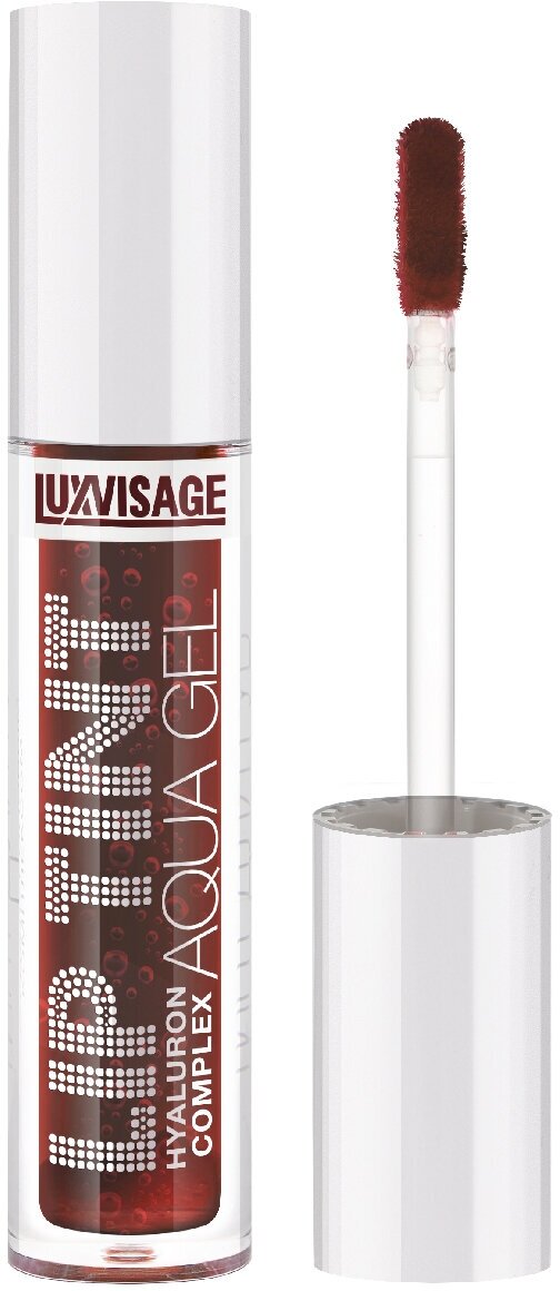 Тинт для губ с гиалуроновым комплексом LUXVISAGE LIP TINT AQUA GEL hyaluron complex тон: 06