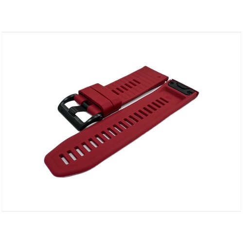Силиконовый браслет для часов Garmin Fenix 7X/6X Pro/5X, Tactix 7 QuickFit, красный, 26 мм