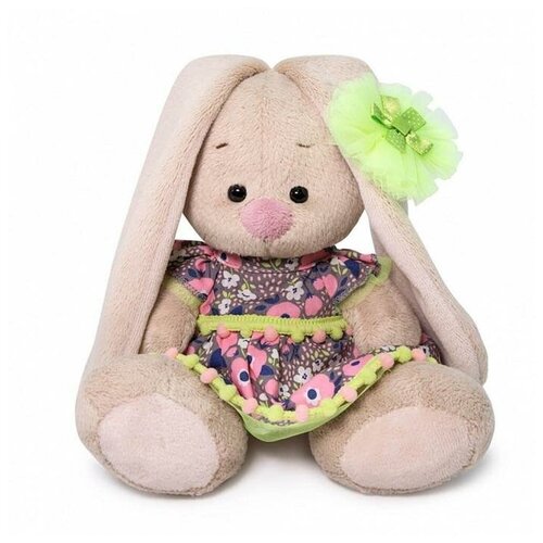 Мягкая игрушка «Зайка Ми в летнем платье», 15 см мягкая игрушка зайка ми в платье в розовую полоску 32 см