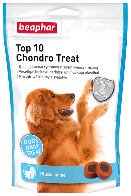 Beaphar ® "Top 10 Chondro Treat" Витамины для суставов и связок собак, 70 таблеток