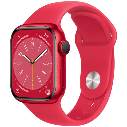 Умные часы Apple Watch Series 8 41 мм Aluminium Case, (PRODUCT)RED Sport Band S/M