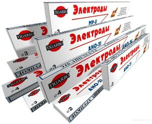 Электроды TIGARBO АНО-21 "ассорти", ф2/2,5/3 (в упаковке 1 кг)