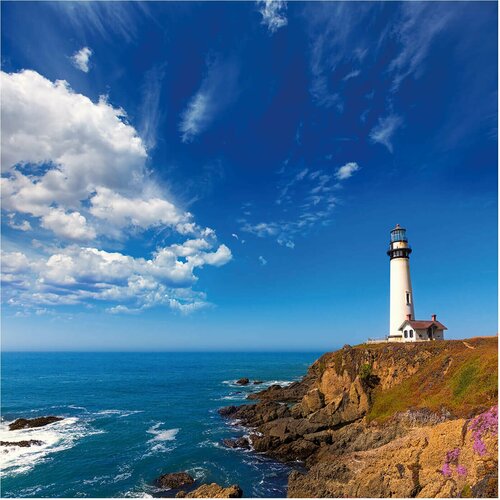 Картина на стекле Маяк 30х30 см 2173₽