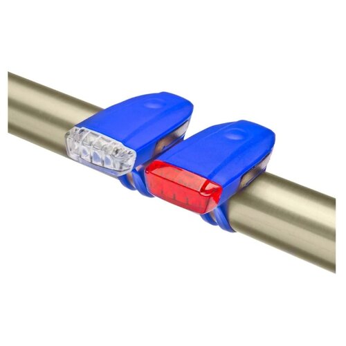 фонари габаритные stels jy 378d передний с 4 белыми задний с 4 красными светодиодами красные velosale item 030 Комплект габаритных фонарей JY-378D, Синий/560144