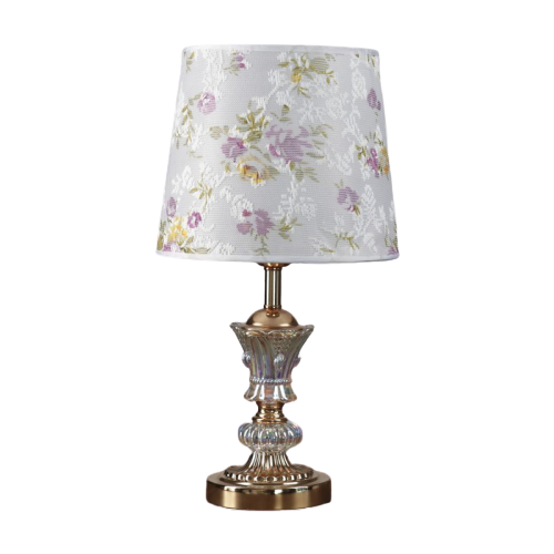 фото Настольная лампа risalux сиреневые цветы 3629895, 25 вт