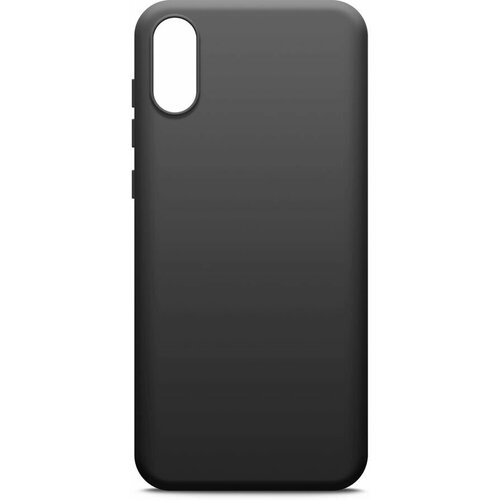 Чехол (клип-кейс) BORASCO Silicone case, для Xiaomi Redmi 9A, черный [39157] чехол накладка для huawei honor 9a silicone case светло розовый