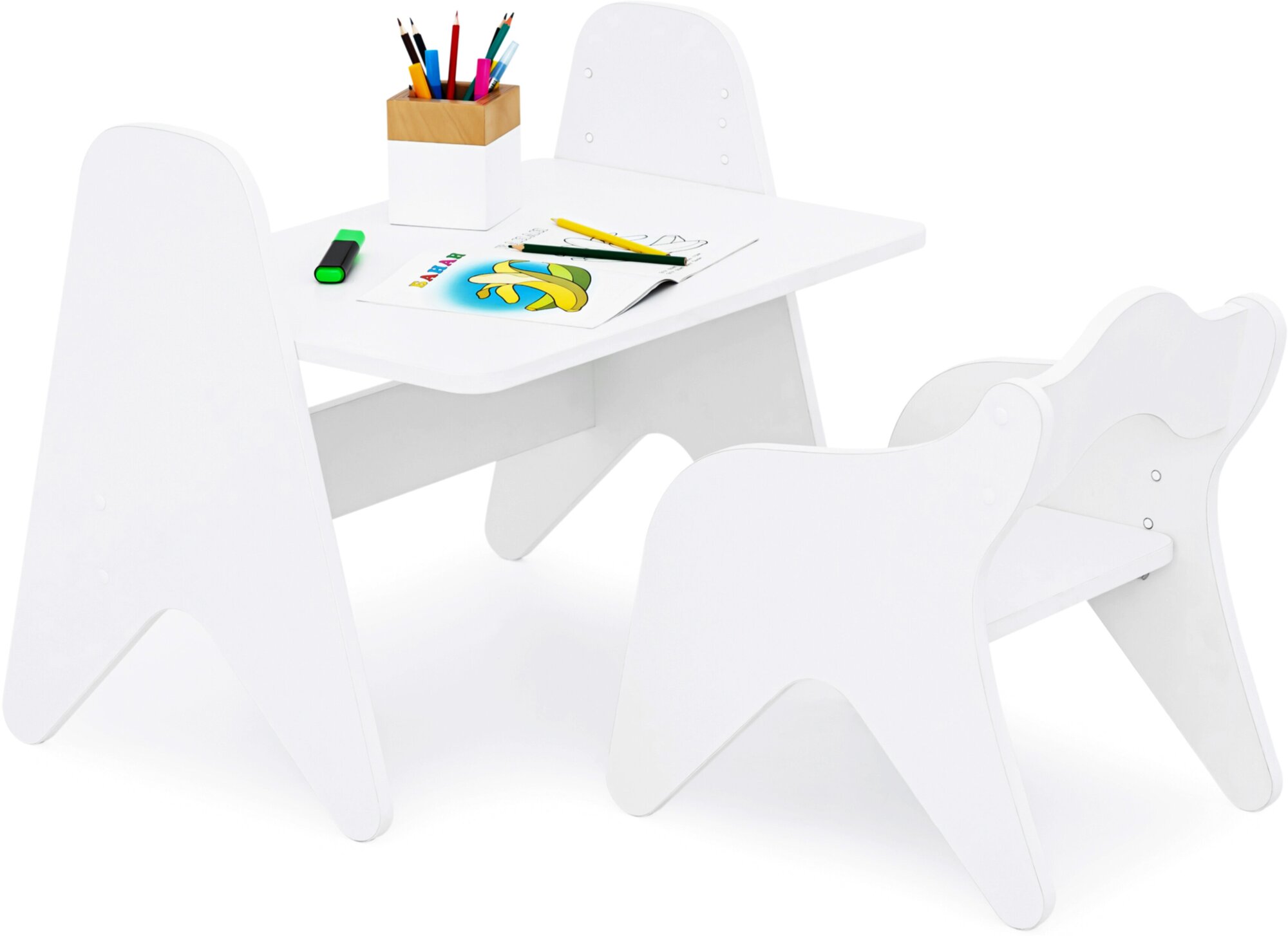 Стол и стул растущий детский набор / комплект детской мебели регулируемый столик и стульчик "Momal" / для творчества и занятий - фотография № 12