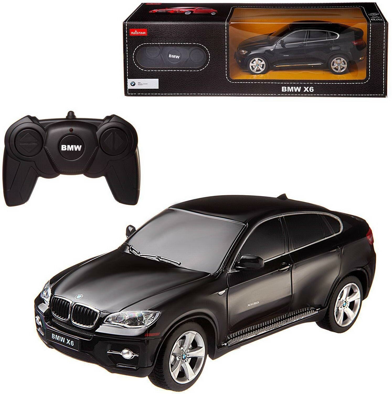 Машина р/у 1:24 BMW X6 цвет чёрный 2.4G