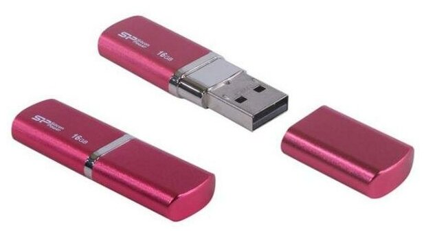 Флешка USB 64GB Silicon Power LuxMini 720 SP064GBUF2720V1H розовый