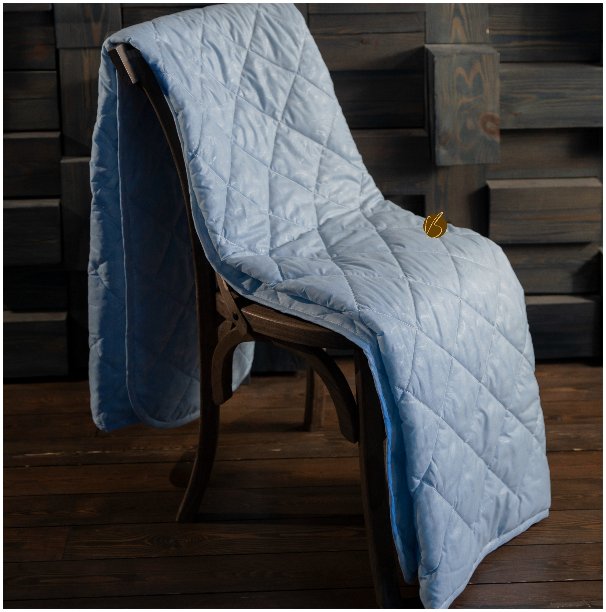 Одеяло 1.5 спальное облегченное лебяжий пух эко 140х205 - фотография № 8