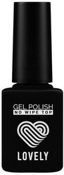 Lovely Nails Верхнее покрытие No Wipe Top c шиммером, hot gold, 12 мл