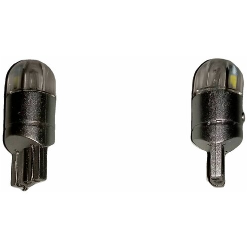 Лампа w5w светодиодная т10, в габариты led, в панель / Белый свет, 2 шт