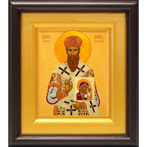 Святитель Арсений Элассонский, архиепископ Суздальский (лик № 239), икона в широком киоте 16,5*18,5 см