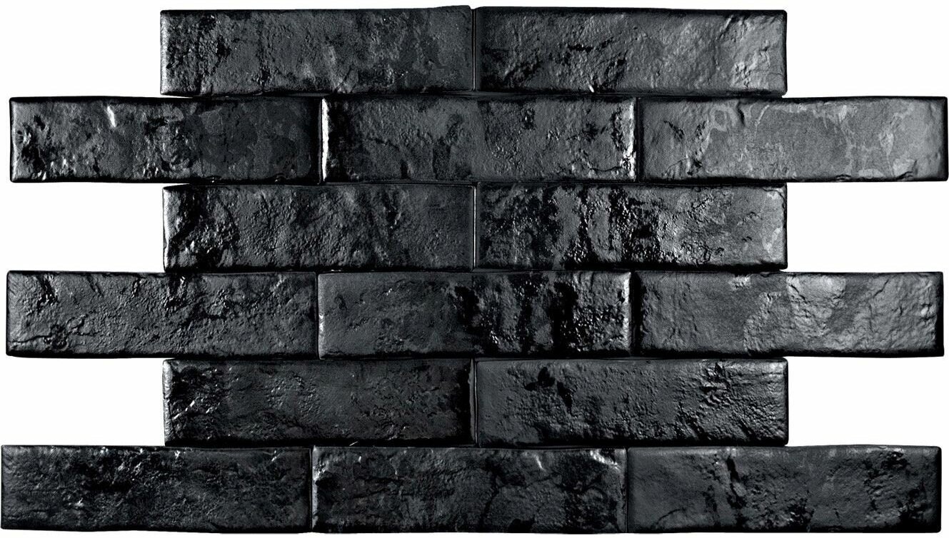 Настенная плитка Pamesa Ceramica Brickwall Negro 7х28 см (0.58 м2)