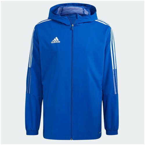 Куртка спортивная adidas, размер L, синий куртка adidas размер l [int] синий