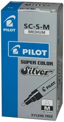 PILOT Маркер перманентный Super Color серебряный (SC-S-M), серебряный