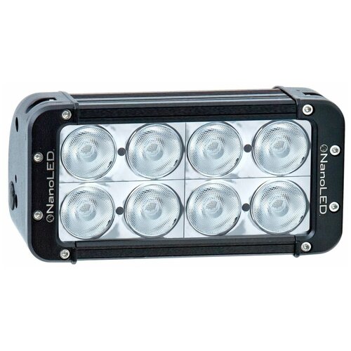 Фара светодиодная NANOLED 80W, EURO, 8 LED CREE X-ML, в два ряда, Euro 198*100*93 мм