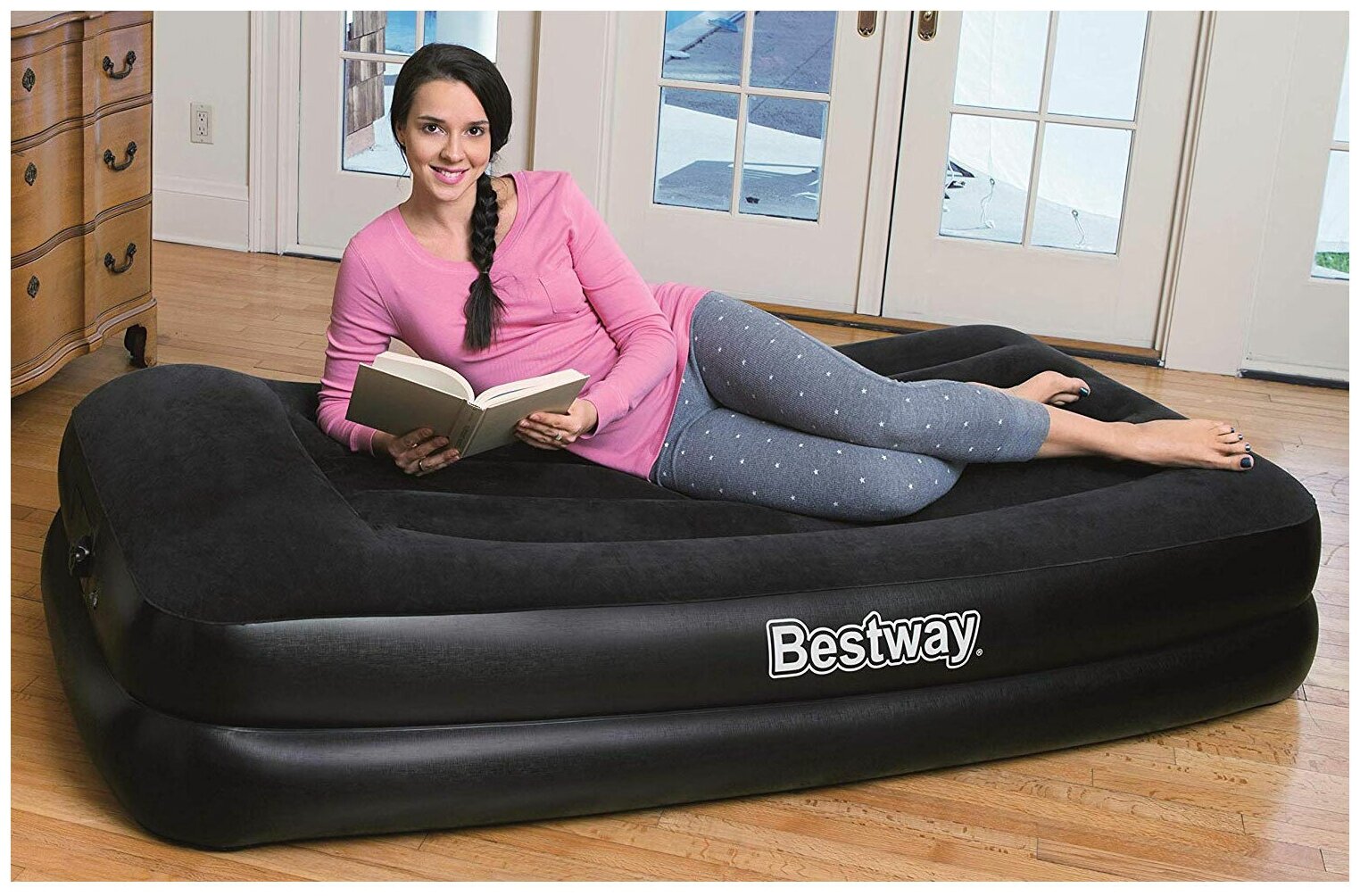 Кровать надувная BestWay Premium Air Bed 67401 BW - фотография № 5