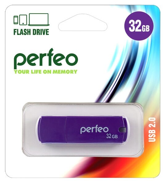 Perfeo USB Drive 8GB C05 Black PF-C05B008 - фото №2