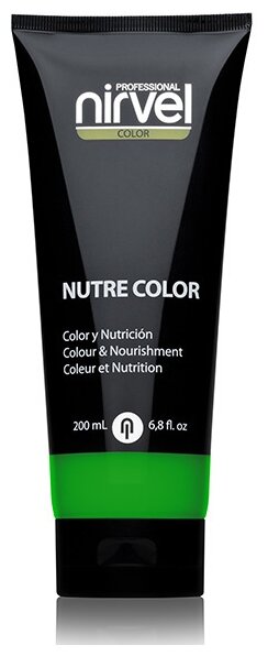 Гель-маска NUTRE COLOR для тонирования волос NIRVEL PROFESSIONAL зеленая 200 мл