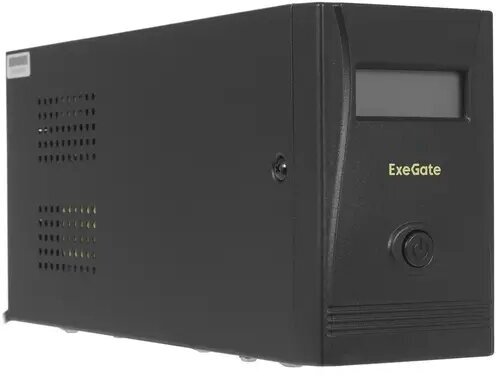 Источник бесперебойного питания Exegate EX292790RUS 1000VA/550W, LCD, AVR, 4*C13, RJ45/11,USB, Black - фото №8