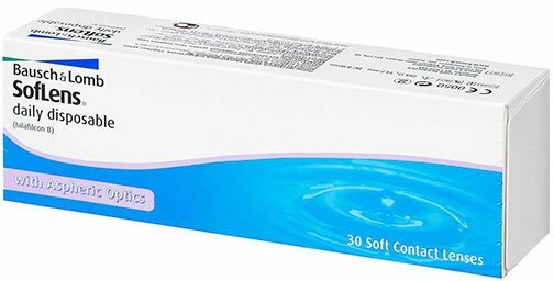 Контактные линзы Bausch & Lomb Soflens Daily Disposable, 30 шт., R 8,6, D -3,25