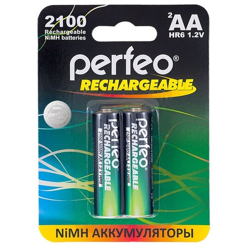 фото Аккумулятор perfeo aa2100mah/2шт