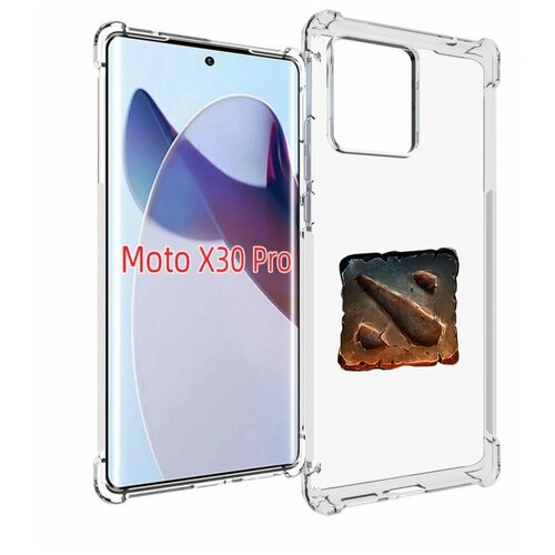 Чехол MyPads dota 2 логотип 2 для Motorola Moto X30 Pro задняя-панель-накладка-бампер