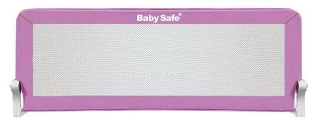 Барьер Baby Safe для детской кроватки складной, прямоугольник, 180*42 см коричневый - фото №4