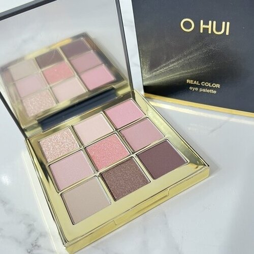 O HUI Роскошная палетка, люксовых теней (No 2) Real Color Eyeshadow Palette, Mood Pink