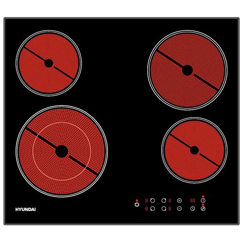 Варочная поверхность Hyundai HHE 6485 BG черный