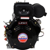 Двигатель дизельный Lifan Diesel 192FD 6A (V for generator) (12.5л. с, 499куб. см, конусный вал, ручной и электрический старт, катушка 6А)