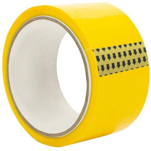 Клейкая лента упаковочная Silwerhof желтая шир.48мм дл.40м 45мкм полипропилен клейкая лента упаковочная deli ea318 прозрачная шир 48мм дл 54 9м упак 6шт