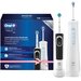 Вибрационная зубная щетка Oral-B Vitality 100 + Aquacare 4 Oxyjet, белый/черный