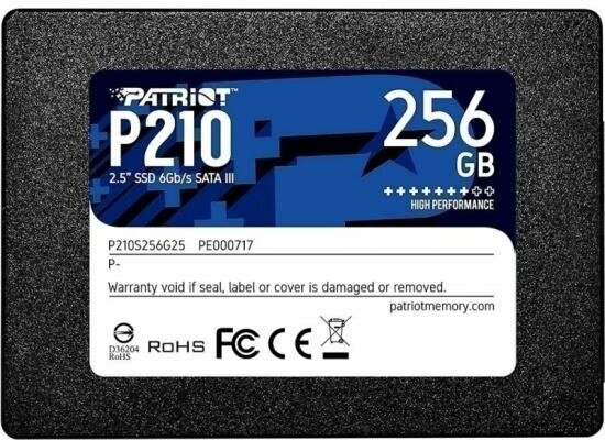 SSD жесткий диск SATA2.5" 256GB P210 P210S256G25 PATRIOT