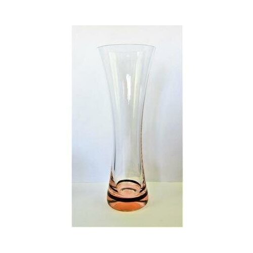 Ваза 195мм. оранжевая Богемия Кристалекс