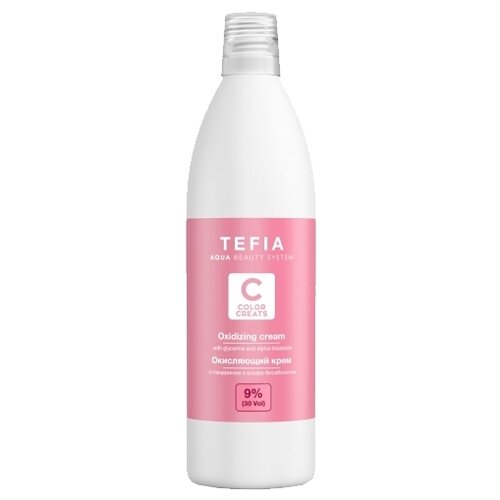 Tefia Окисляющий крем с глицерином и альфа-бисабололом Color Creats 9 %, 1000 мл, 1000 г