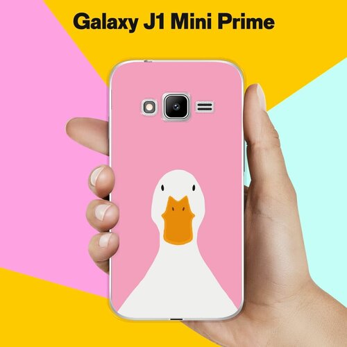 Силиконовый чехол на Samsung Galaxy J1 Mini Prime Гусь / для Самсунг Галакси Джей 1 Мини Прайм пластиковый чехол зима 1 на samsung galaxy s4 mini самсунг галакси с 4 мини