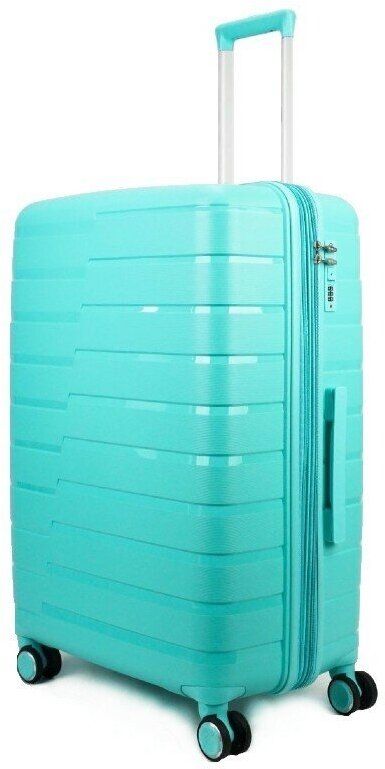 Умный чемодан Impreza Shift Latte Latte, 116 л, размер L+, синий, бирюзовый