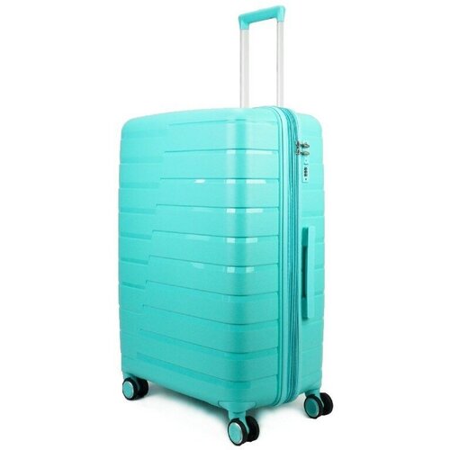 Умный чемодан Impreza Shift Latte, 116 л, размер L+, синий, бирюзовый