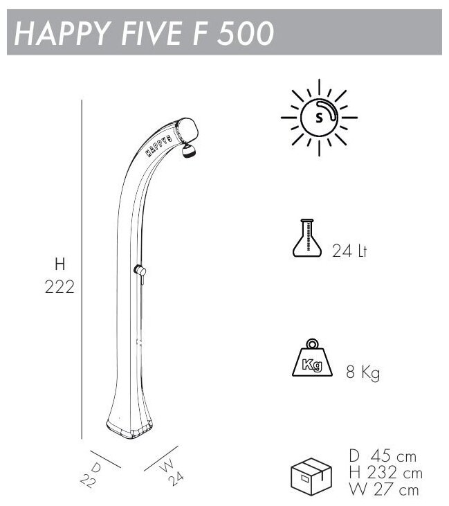 Душ солнечный Arkema Happy Five F 500 - фотография № 2